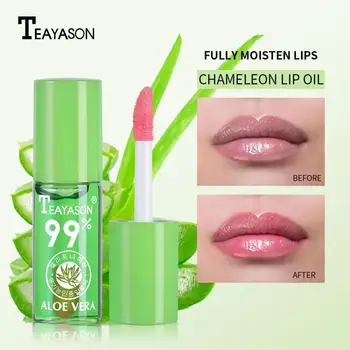 

Lip Gloss Moisturizing Lasting Color Change Lip Gloss Maquillaje Jelly Lipstick Aloe Color Change Lipstick Water Sample