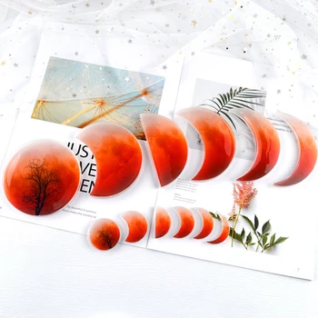 

TTLIFE New Moon Planet Pendant DIY Resin Molds Moon Eclipse Coaster Epoxy Resin Mold Jewelry Accessories
