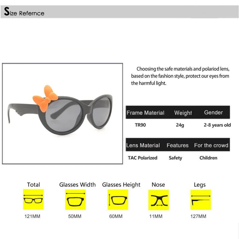 Солнцезащитные очки Детские поляризованные для девочек ретро очки TR90 Гибкая Защитная оправа с бабочкой очки Детские Оттенки UV400