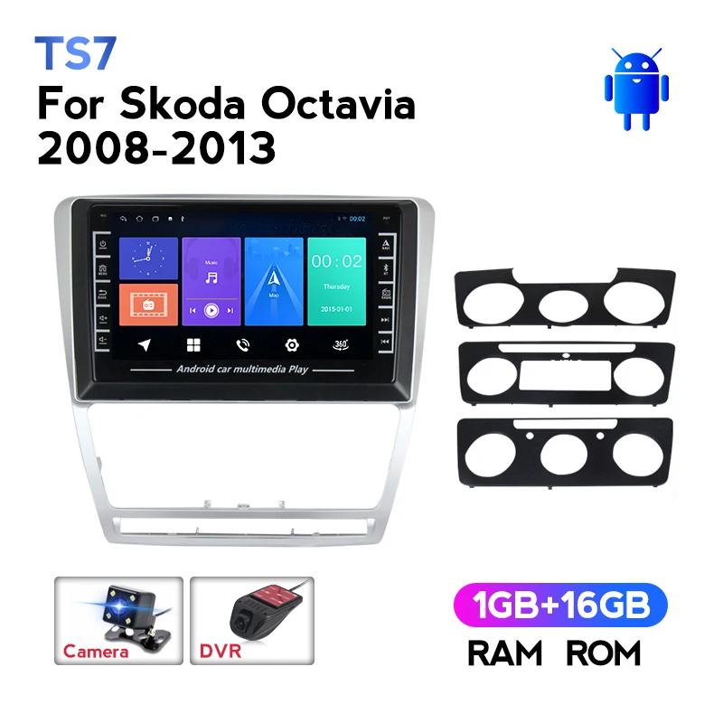 Автомагнитола MEKEDE 2 din мультимедийный плеер для Volkswagen SKODA Octavia A5 2007 2008 2009-2013 Android USB