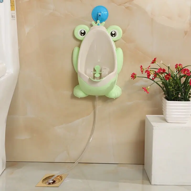 

Children Wall-Mounted Urinal Boy Diaper Cover Maker Urinal Funnel CHILDREN'S Kindergarten Male Baby Frog Urinal Stand-up