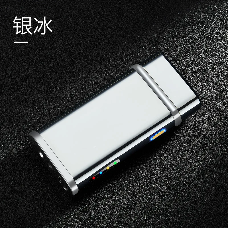 USB Зажигалка, металлический Электрический Дисплей с двойной дугой, зарядная Зажигалка для лошадиной лампы, светящаяся молния, светодиодный осветительный прибор - Цвет: 5
