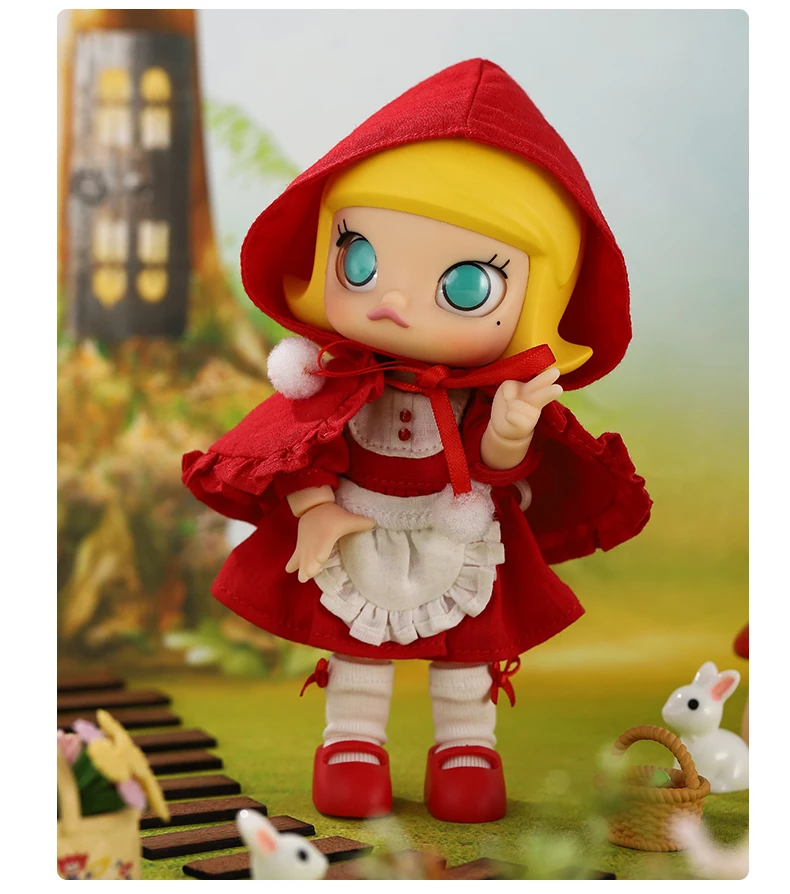 POPMART Molly BJD кукла маленькая красная Молли подарок на день рождения Детская игрушка фигурка подарок на день рождения Детская игрушка