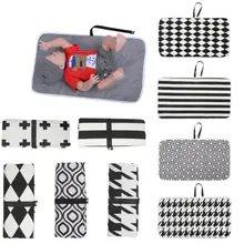 Новорожденный ребенок Портативный складывающийся стирающийся матрасик для путешествий пеленки играть матрасик для пеленания