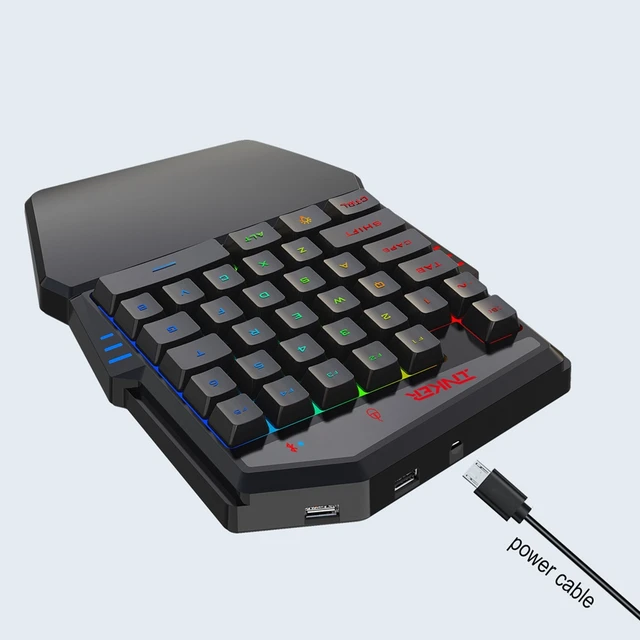 teclado para pubg, placa de jogo fácil de instalar com rodada