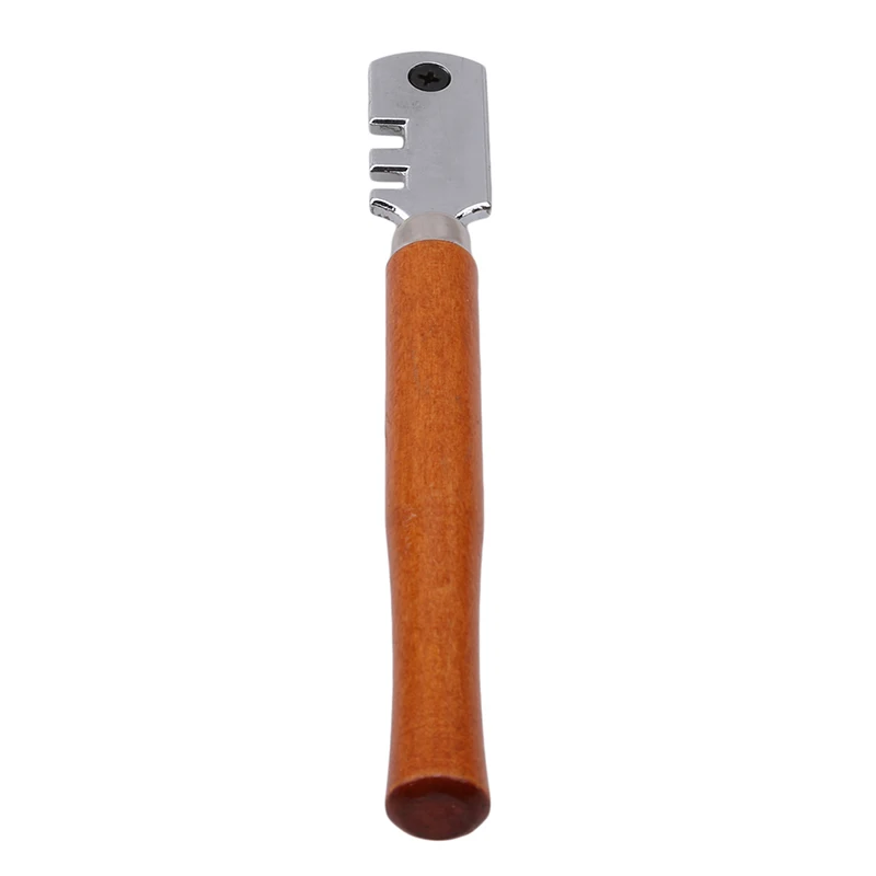 Multifunctional Portable Six-wheel Glass Cutter High-strength Roller Mahogany Round Flat Handle Glass Knife Craft Cutting Tool
