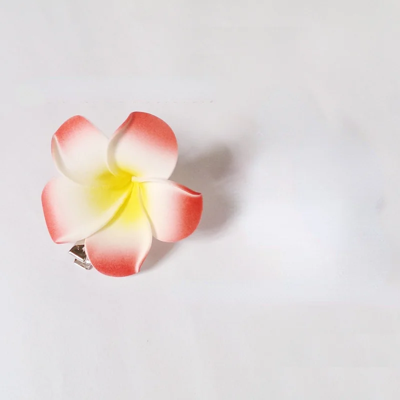 2021 New Artificial Flower Hairpins Wedding Bridal Hair Clips Pins Hawaiian Plumeria Headdress Holiday Seaside Hairwear Headwear hair clips Hair Accessories