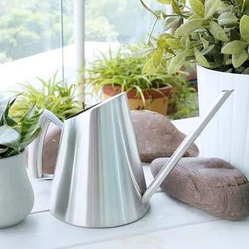 

Stainless Steel Watering Pot Creative Long Mouth Sprinkler Garden Watering Cans Green Plant Flowers Gardening Tools