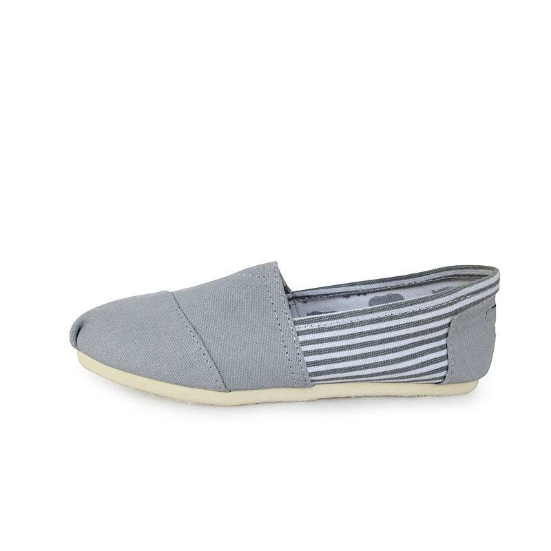 gray strip LuckMan Spring Summer Men Casual Shoes Canvas Fabric Male Shallow Loafers Comfortable Breathable Light High Qualitity Shoes LM06 - Цвет: gray strip