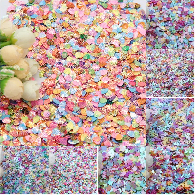 

Mix Color Sequin Loose Sequins Shell Flower Unicorn Paillette Sewing for Wedding Decoration DIY Scrapbook Craft Clothing Decor