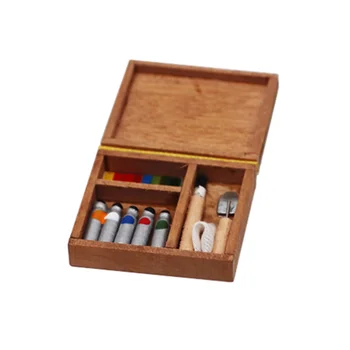 

Furniture Accessories Pocket Watercolor Box Painting Box Paint Box for Studio Scene