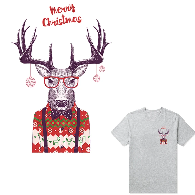 Рождественские нашивки из козьего железа для одежды джинс наклейки с