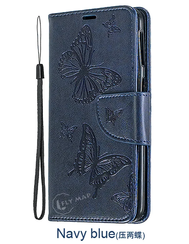 Navy blue Чехол для Xiao mi Red mi 7A A7 7 A Red mi 7A M1903C3EG кожаный чехол-кошелек для Xiao mi Red mi 7A M1903C3ET чехол для телефона с бабочкой - Цвет: Navy blue