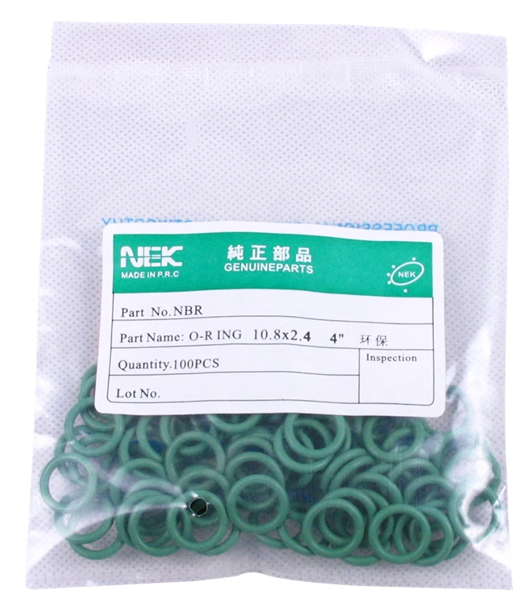 70pcs( 10.8*2.4mm ) #8 R134a NBR Rubber O-Ring Seal Kit,High Temperature Resistance for Car Air Conditioning valve 5/16 3/8 1/2