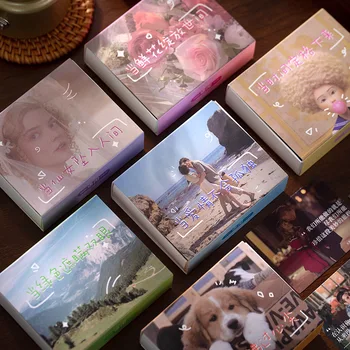 

60pcs/box Drama Life Series Ins Landscape Hand Account DIY Decorative Stickers Plan Custom Stickers Diary Stationery