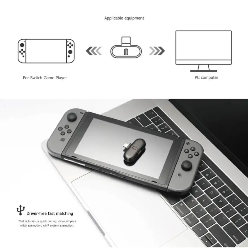 Аппаратный ключ bluetooth приемник Музыка Аудио тип-c беспроводной usb-гарнитура адаптер для NS Zend переключатель ПК компьютерный передатчик