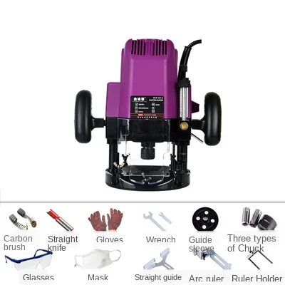 Electric Router Woodworking Trimmer Wood Slot Machine Electric Milling Machine Engraving Machine