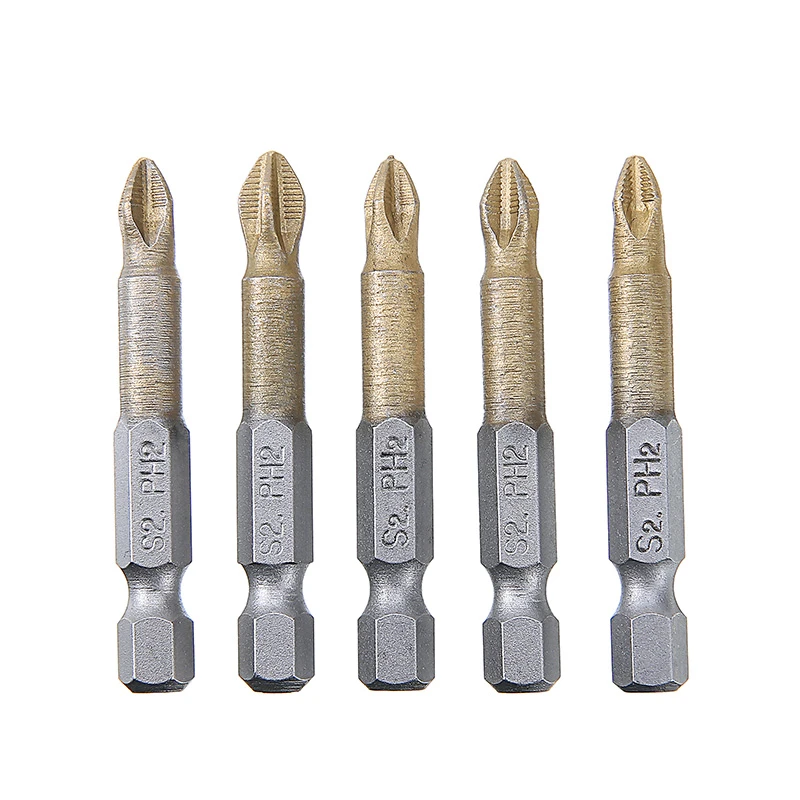 Color : 5pcs 50mm Set Screws Easy 10/5pcs Titanium Coated PH2 Anti Slip Bits Electric Screwdriver Bits 1/4 Hex Shank for Repair Work 50mm 25mm Color : 10pcs 25mm Set Color : 5pcs 50mm Set Screws Easy 10/5pcs Titanium Coated PH2 Anti Slip Bits Electric Screwdriver Bits 1/4 Hex Shank for Repair Work 50mm 25mm Color : 10pcs 25mm Set