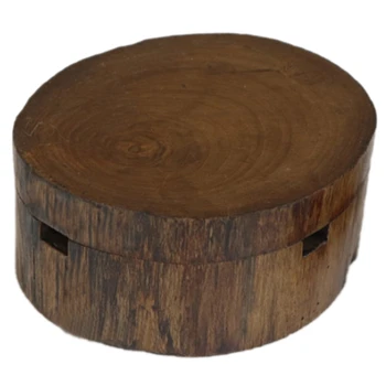 

Thai Characteristics Solid Wood Ashtray Personality Wooden Covered Ashtray Southeast Asian Style Creative