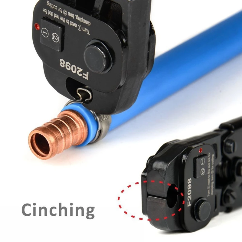 Инструмент PEX Crimper Cinch с функцией снятия зажимов 3/8-1 дюйма