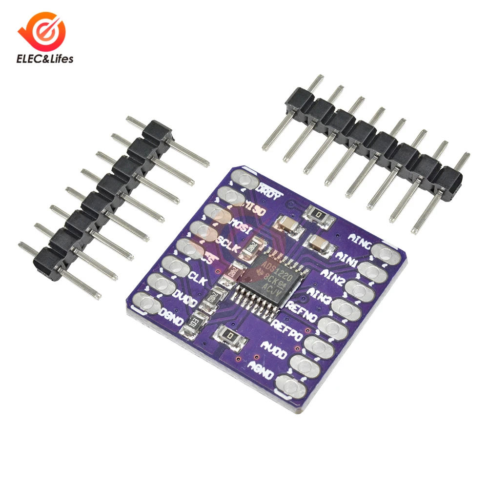 Низкая мощность CJMCU-1220 ADS1220 A/D преобразователь ADC SPI 24-битный аналогово-цифровой