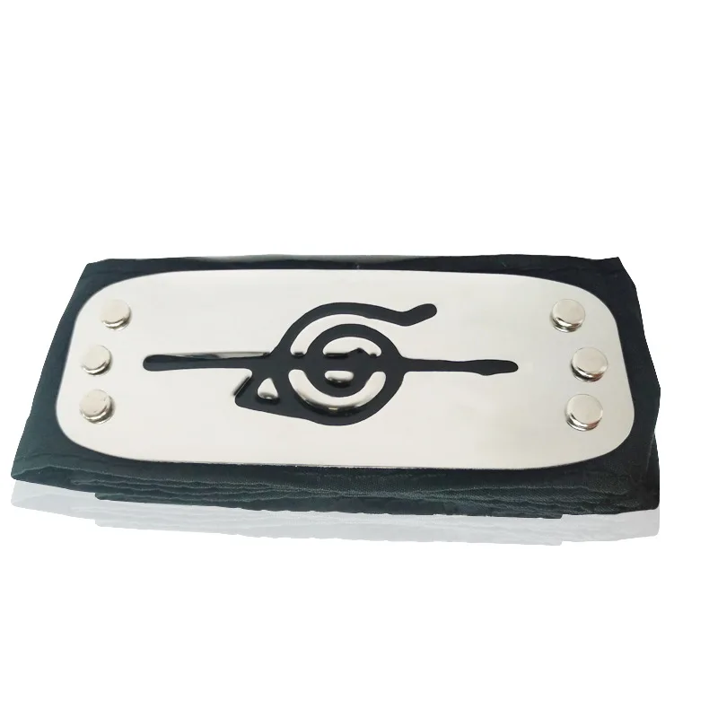 Naruto diadema Cosplay de Anime de Japón Logotipo de Metal chapado en oro casco Protector para frente Cosplay Halloween fiesta de cumpleaños sombrero - Imagen 5