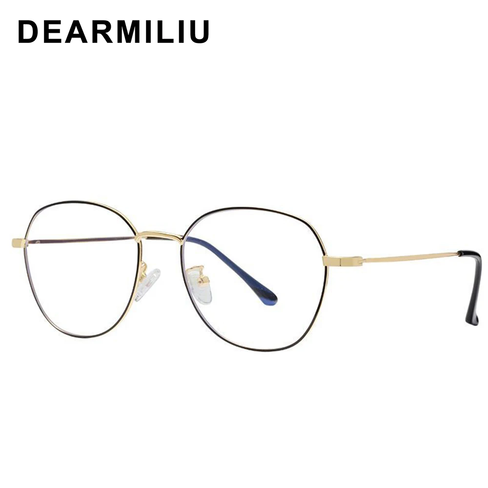 DEARMILIU оправа из розового золота анти-синий свет блокирующие очки светодиодные компьютерные очки для чтения радиационно стойкие игровые очки