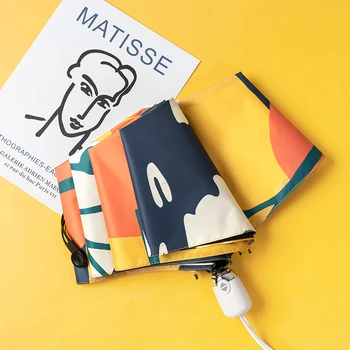 

Full-automatic Sun Umbrella for Female UV Protect Full Automatic Folding Sun Umbrella Wholesale Girlfriend Gift Umbrella