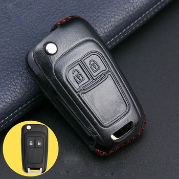 

For Opel Antara Key Cover Case for Buick EXCELLE GX 2019 Car Key Cover Flip Key 2 Button Leather Case for Keys Protection Holder