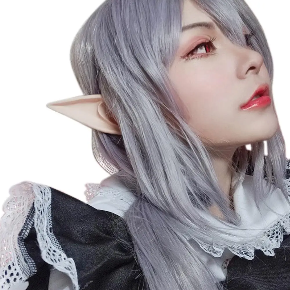 

2 Pairs Realistic Angel Elf Ears Fairy Pixie Anime Cosplay Fleshcolor Latex Soft Ear Tips Vampire Costume LARP Accessories