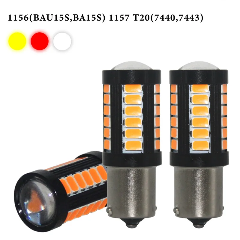 RXZ 1 шт. W21W W21/5 Вт P21W PY21W 1157 BAY15D T20 7440 led BA15S BAU15S лампы 5730 33SMD автомобилей указатели поворота фонарь стоп-сигнала с can-bus