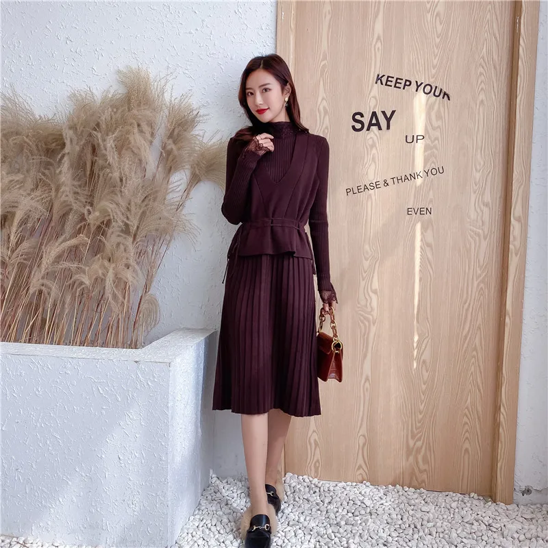 Ограничено по времени, пуловер, кардиган, Feminino Blusas De Inverno Feminina, фильм 9495, 2 шерстяных волоса, кружевное платье для леди 85