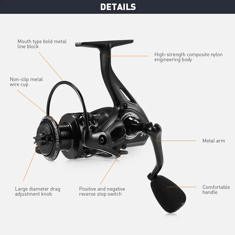 Lizard 1000 2000 3000 4000 5000 6000 Fishing Spinning Wheel Baitcasting Reel CNC Aluminum Arm EVA Handle Fishing Reels Lizard 1000 2000 3000 4000 5000 6000 Fishing Spinning Wheel Baitcasting Reel CNC Aluminum Arm EVA Handle Fishing Reels