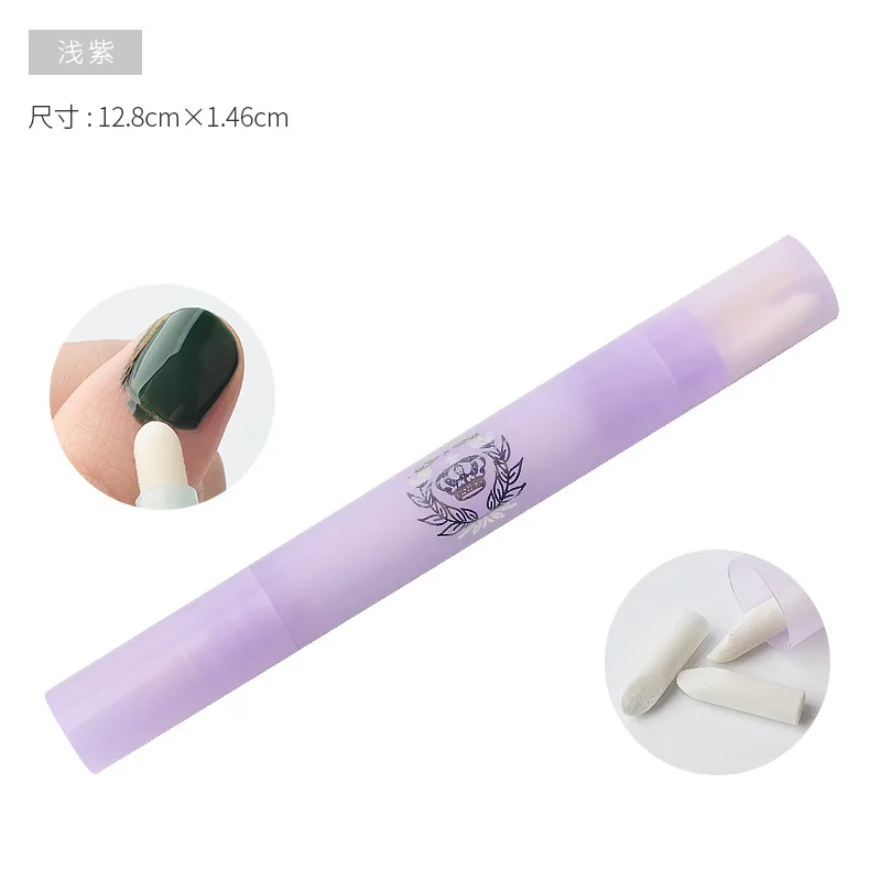 Purple 1 шт./лот, 4 цвета, инструмент для снятия гель-лака с ногтей, корректор для очистки краев, ручки, растворяющий лак, гель, УФ маникюрные инструменты - Цвет: Purple