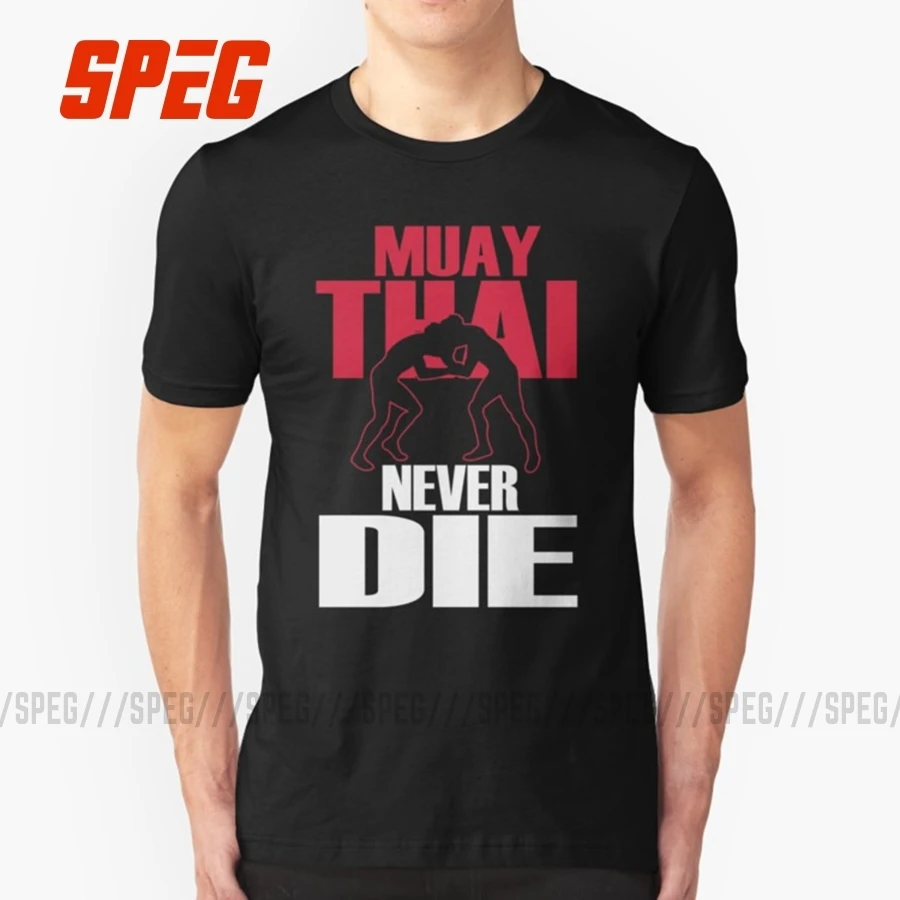 Camisetas Personalizadas Muay Thai Never Die hombres cuello redondo Camiseta  corta Crazy Men's Funny Camisetas manga corta de algodón cuello redondo| |  - AliExpress