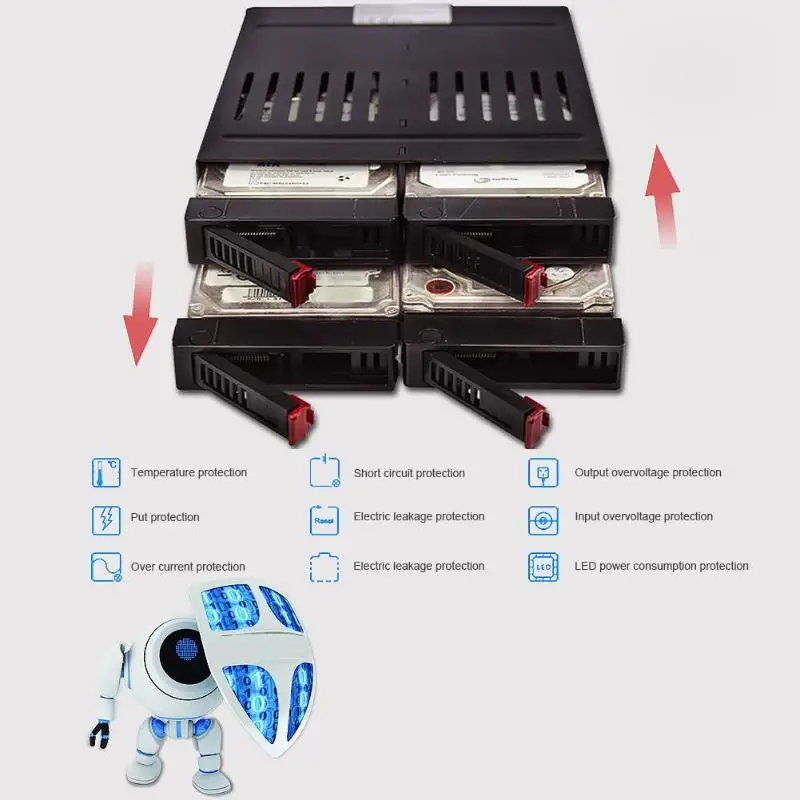  25 zoll Interne Gehäuse SATA Festplatte HDD SSD Rahmen Mobile Rack Bay
