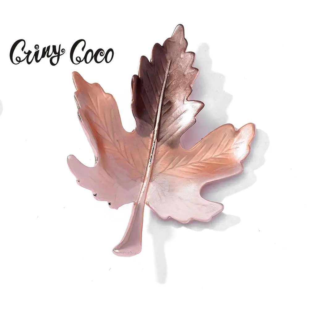 Cring Coco новый дизайн броши в виде кленового листа булавки для женщин металлическая Красивая булавка брошь