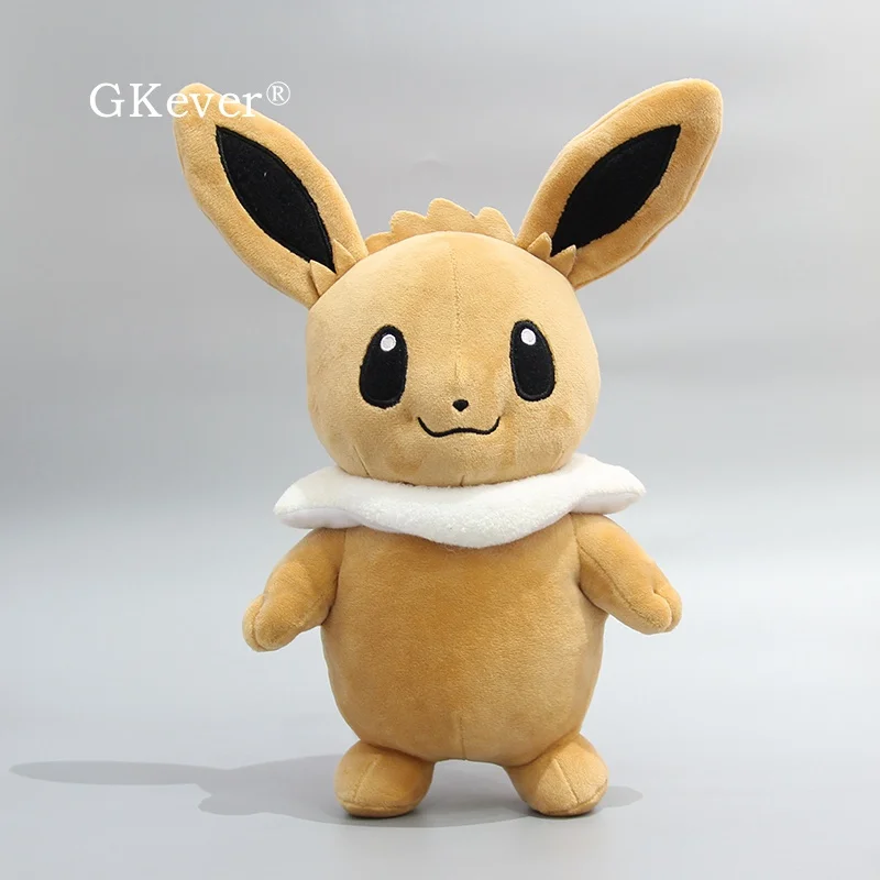 25 см, стоящая игрушка Eevee, плюшевая игрушка, Япония, мультфильм, аниме, кролик Eevee, мягкие игрушки, игрушки для детей, подарок для малышей, Новое поступление