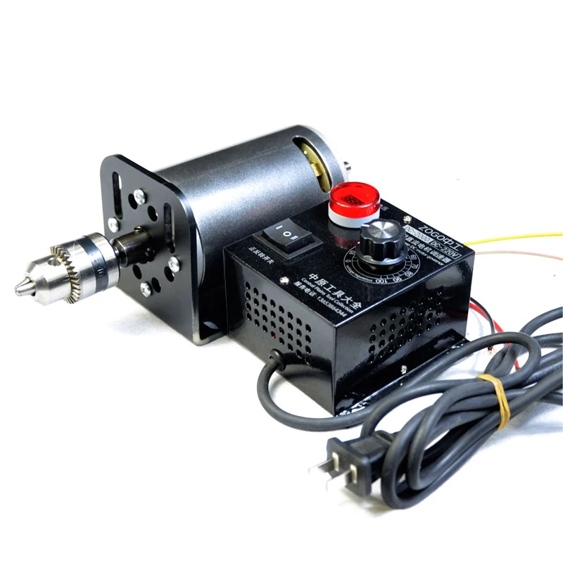 DC220V 350W 680W 7000rpm double bearing, DIY high speed adjustable speed lathe, electric drill, bead machine motor