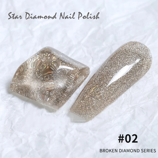 SKVP Gel Nail Polish Cat Eye Gel Semi Permanent Uv Varnish Gel Nail Art 8ML Glitter Effect Off Nail Polish Gel For Nails Design Diamond 02