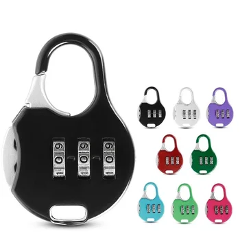 

3 Mini Dial Digit Number Code Password Combination Padlock Security Travel Safe Lock for Padlock Luggage Lock of Gym