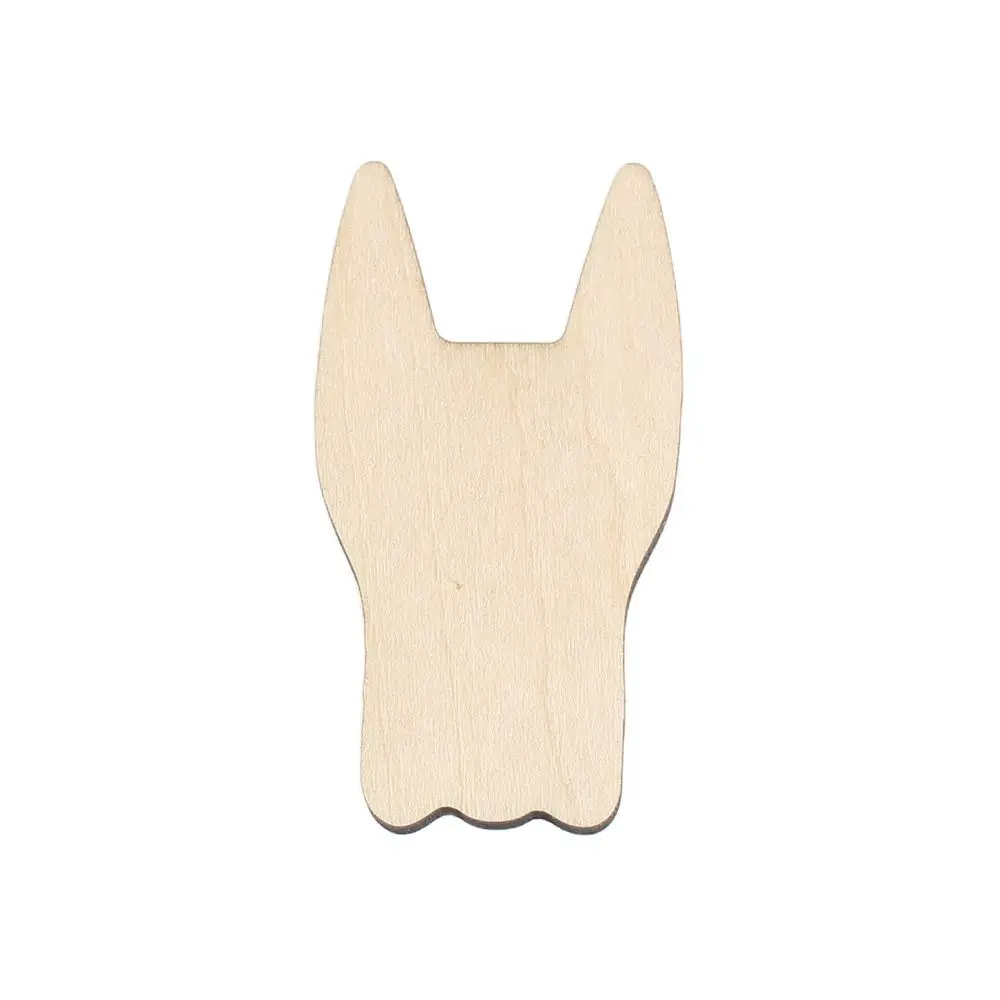 Tooth shape mascot laser cut Christmas decorations silhouette blank unpainted 25 pieces wooden (0062) | Дом и сад
