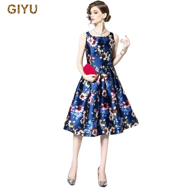 

Elegant Floral Pring Short Evening Dress Women Sleeveless A-line Formal Evening Gowns Prom Celebrity Satin Dresses 2019 Summer