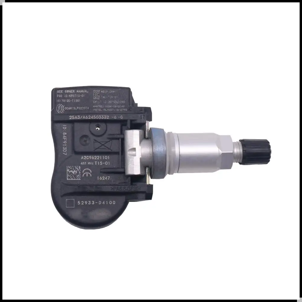 Для 2016 2021 Kia NIRO TPMS сенсор 52933 D4100 F2000 433 МГц датчик давления воздуха в шинах|Системы