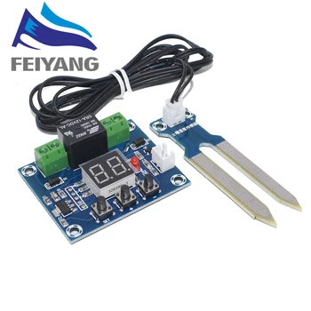 

XH-M214 Humidity Controller Soil Sensor Module 20-99%RH Automatic Control Irrigation Computer System Red Digital Display Module