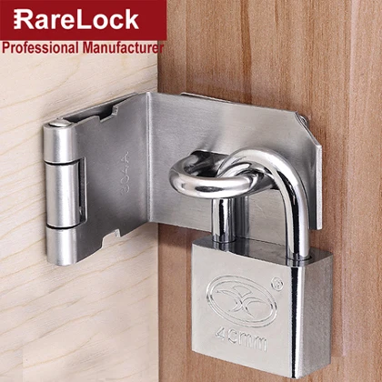 Hasp with Padlock Замок висячий замок для ворот раздвижное окно для женщин фитинг комнаты Аксессуары для ванной комнаты шкафчик в спортзале деревянный корпус MS535 ii - Цвет: Hasp with Padlock