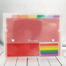 Сумка-Органайзер, многослойная папка-вкладыш, Студенческая сумка для хранения данных, А4, пластиковая сумка для файлов-1