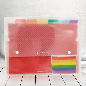 

Organ bag multi-layer loose-leaf folder student data storage bag A4 plastic file bag -1