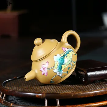 

190ml new style purple sand teapot Dahongpao travel convenient tea set office household drinking utensils WSHYUFEI