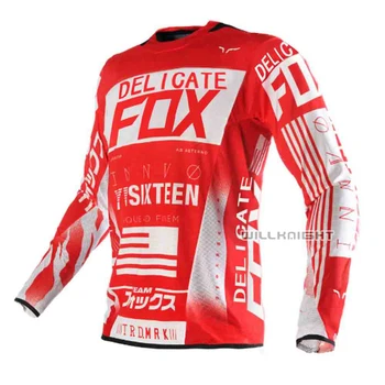 

NEW Delicate Fox 360 Flight Red Jersey Motocross Motorbike MTB BMX Bike Cycling Clothes Men's Racing Summer Jersey